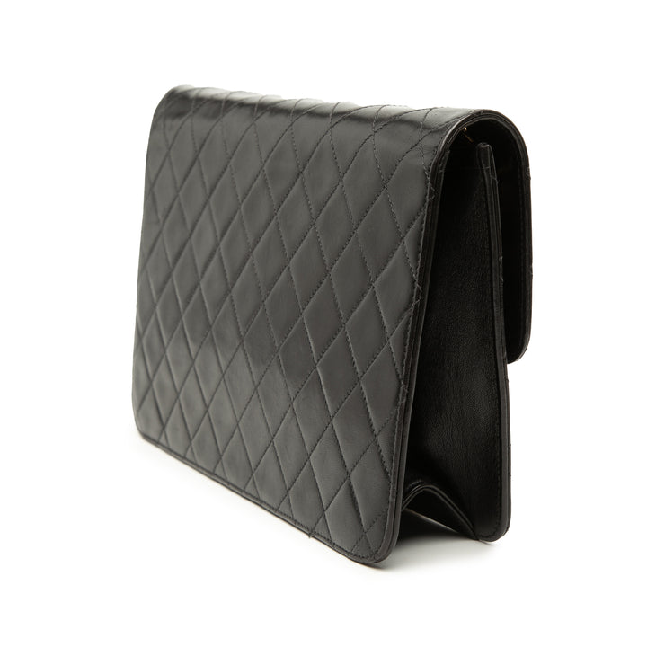Chanel Medium CC Matelassé Cuir d’agneau Simple rabat