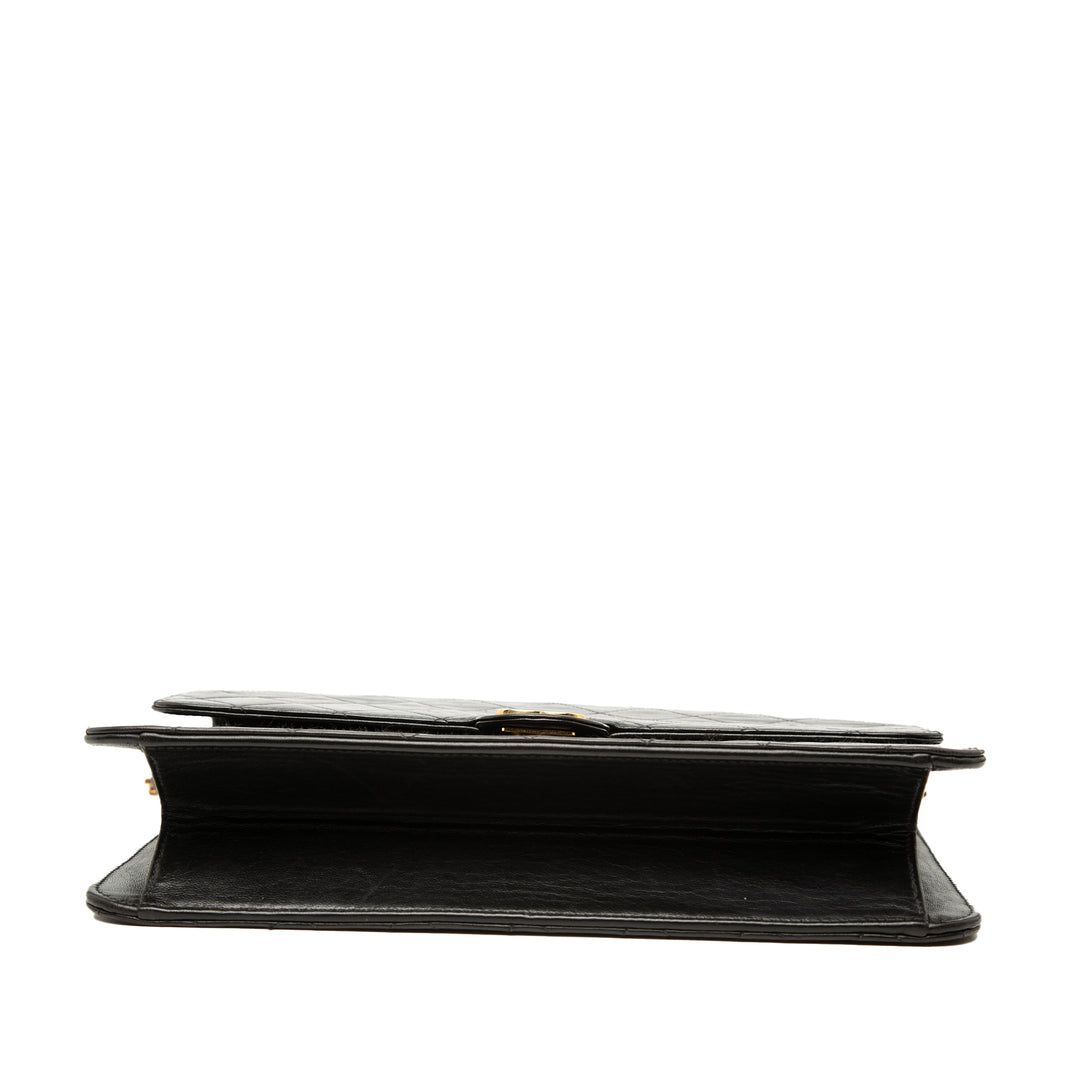 Chanel Medium CC Matelassé Cuir d’agneau Simple rabat
