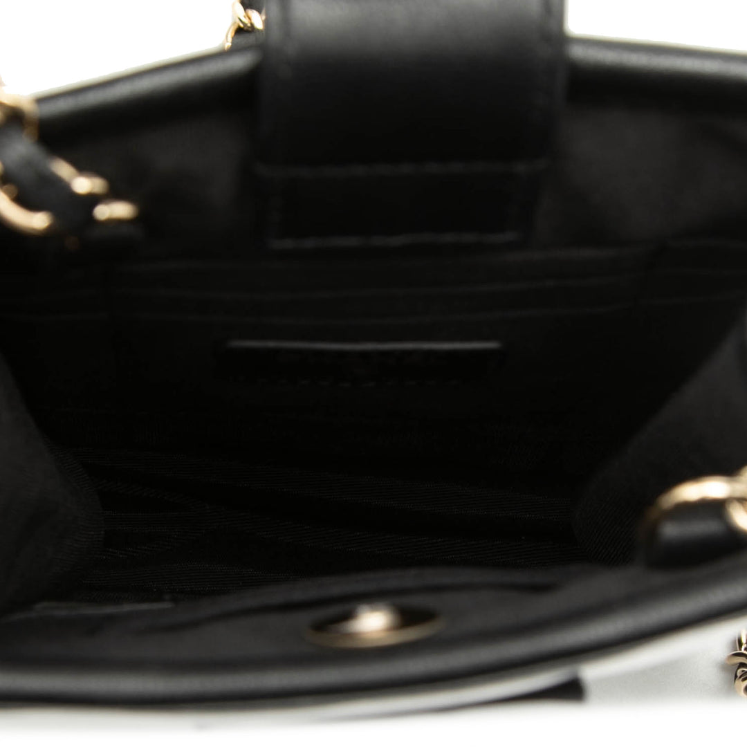Chanel Tweed et PVC Phone Pochette avec chaîne