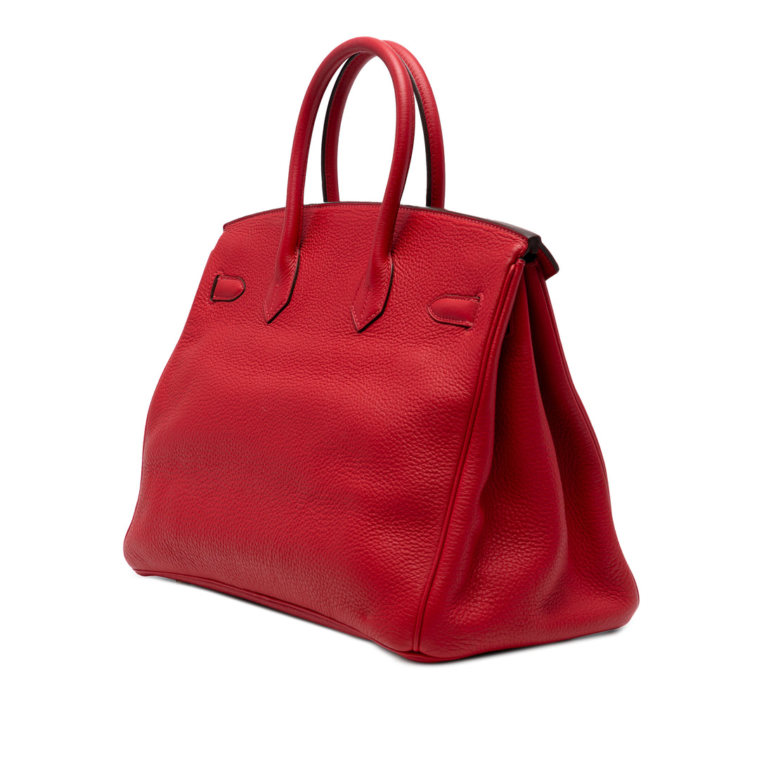 Hermès Togo Birkin Retourne 35 Rouge