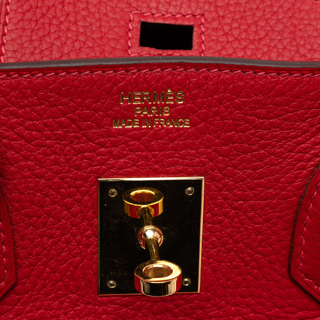 Hermès Togo Birkin Retourne 35 Rouge