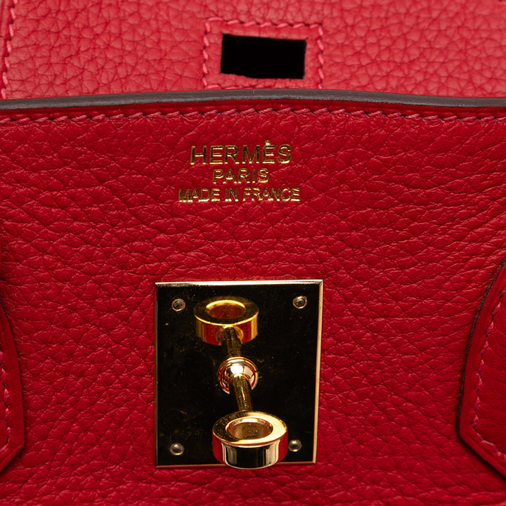 Hermès Togo Birkin Retourne 35 Rouge