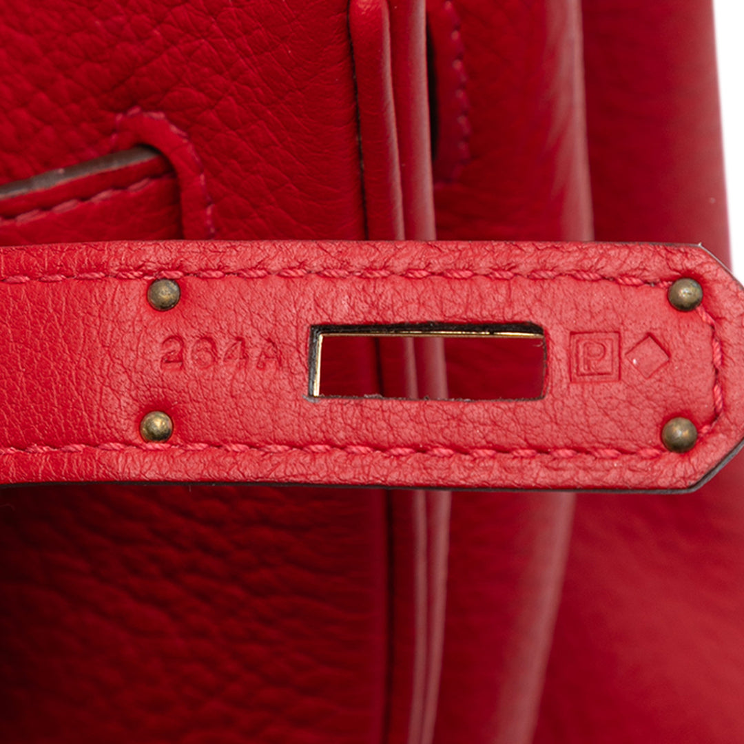 Hermès Togo Birkin Retourne 35 Rouge