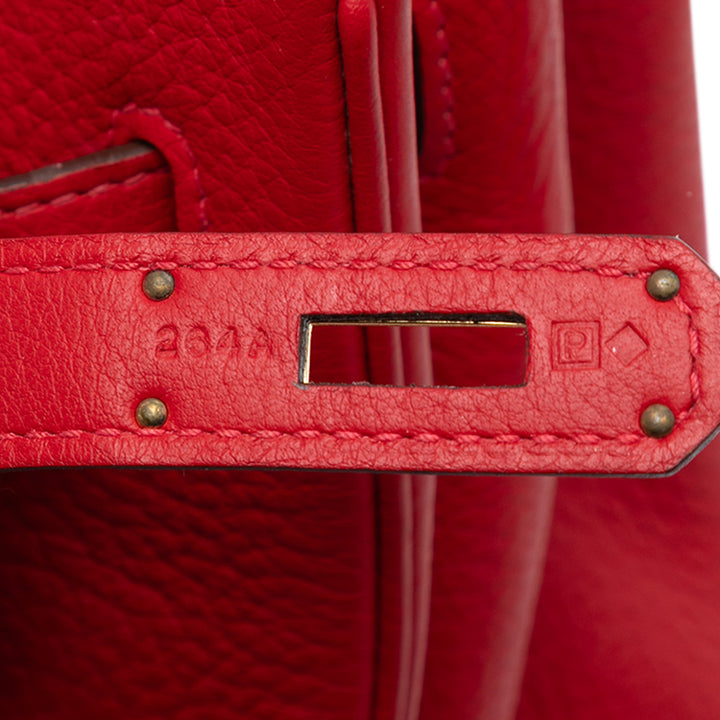 Hermès Togo Birkin Retourne 35 Rouge