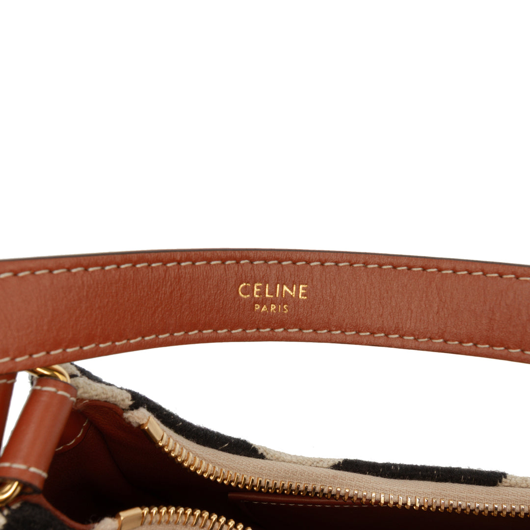 Celine Zebra Imprimé Ava Sac Noir – vue 5 – GABY PARIS