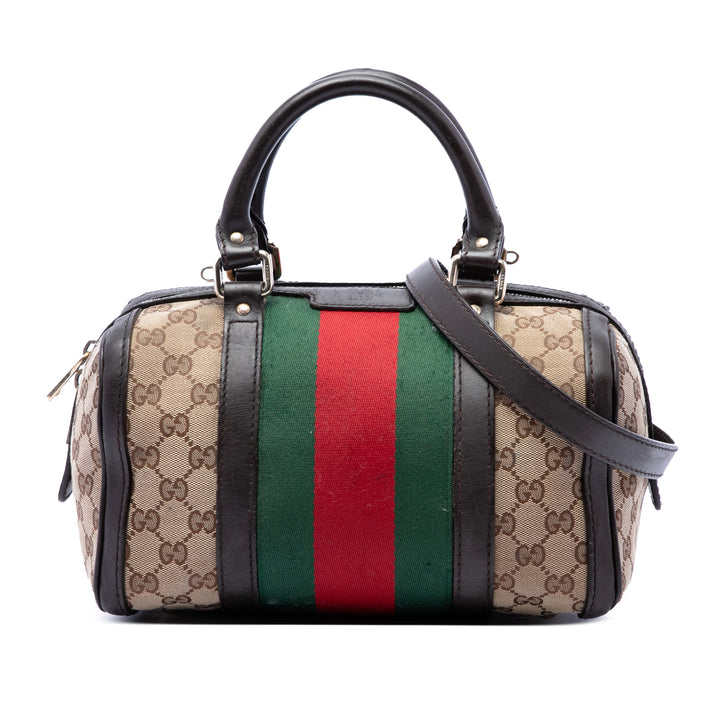 Gucci GG Web Joy Boston Sac Petit Beige – vue principale – GABY PARIS