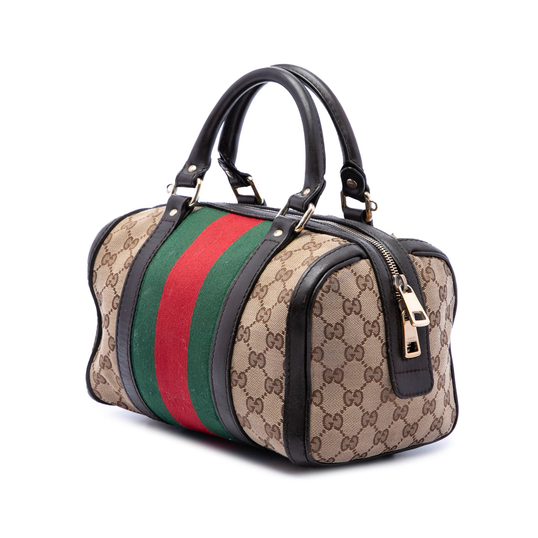 Gucci GG Web Joy Boston Sac Petit Beige – vue 2 – GABY PARIS