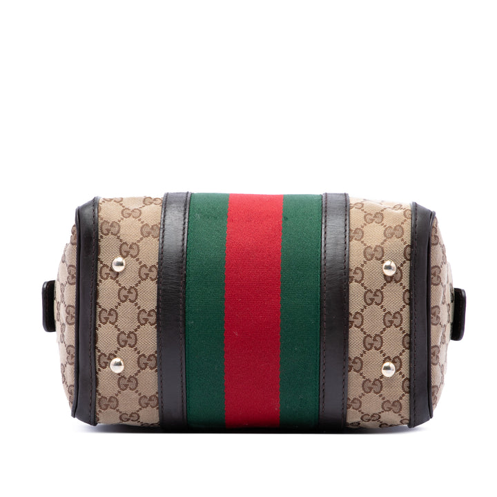 Gucci GG Web Joy Boston Sac Petit Beige – vue 3 – GABY PARIS