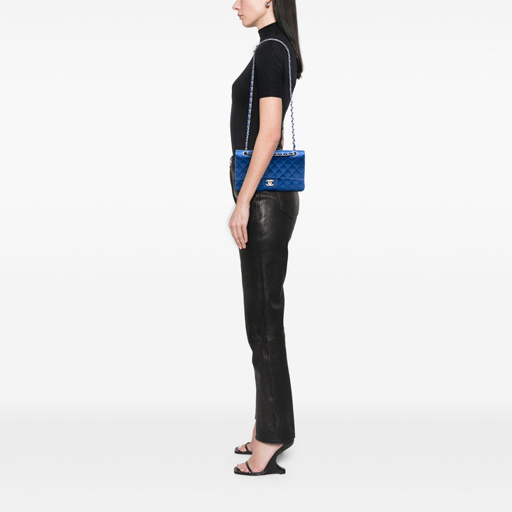 Chanel Medium Classic Satin Double rabat