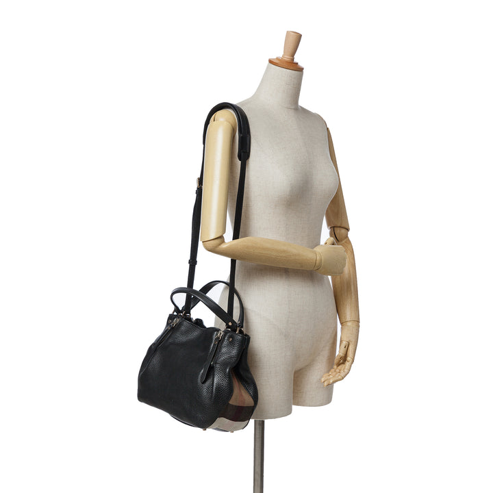Leather Maidstone Satchel Black - Gaby Paris