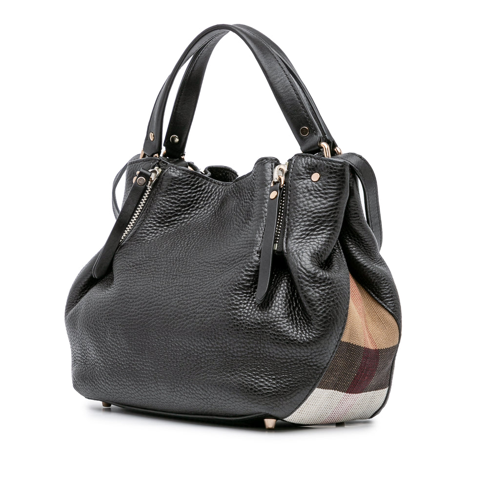 Leather Maidstone Satchel Black - Gaby Paris