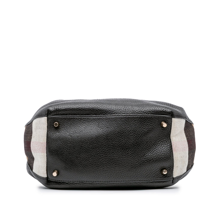Leather Maidstone Satchel Black - Gaby Paris
