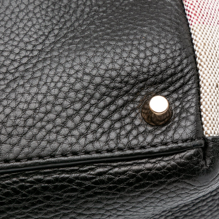 Leather Maidstone Satchel Black - Gaby Paris