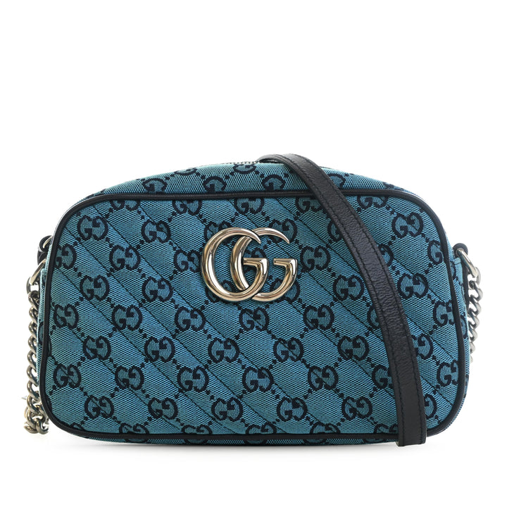 GG Marmont Matelasse GG Sac Petit Bleu
