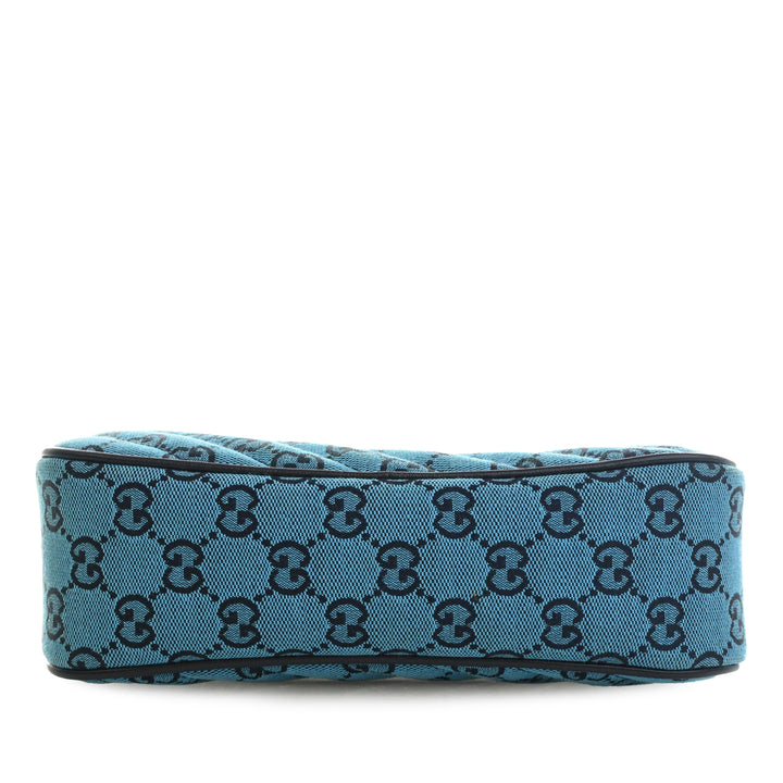 GG Marmont Matelasse GG Sac Petit Bleu