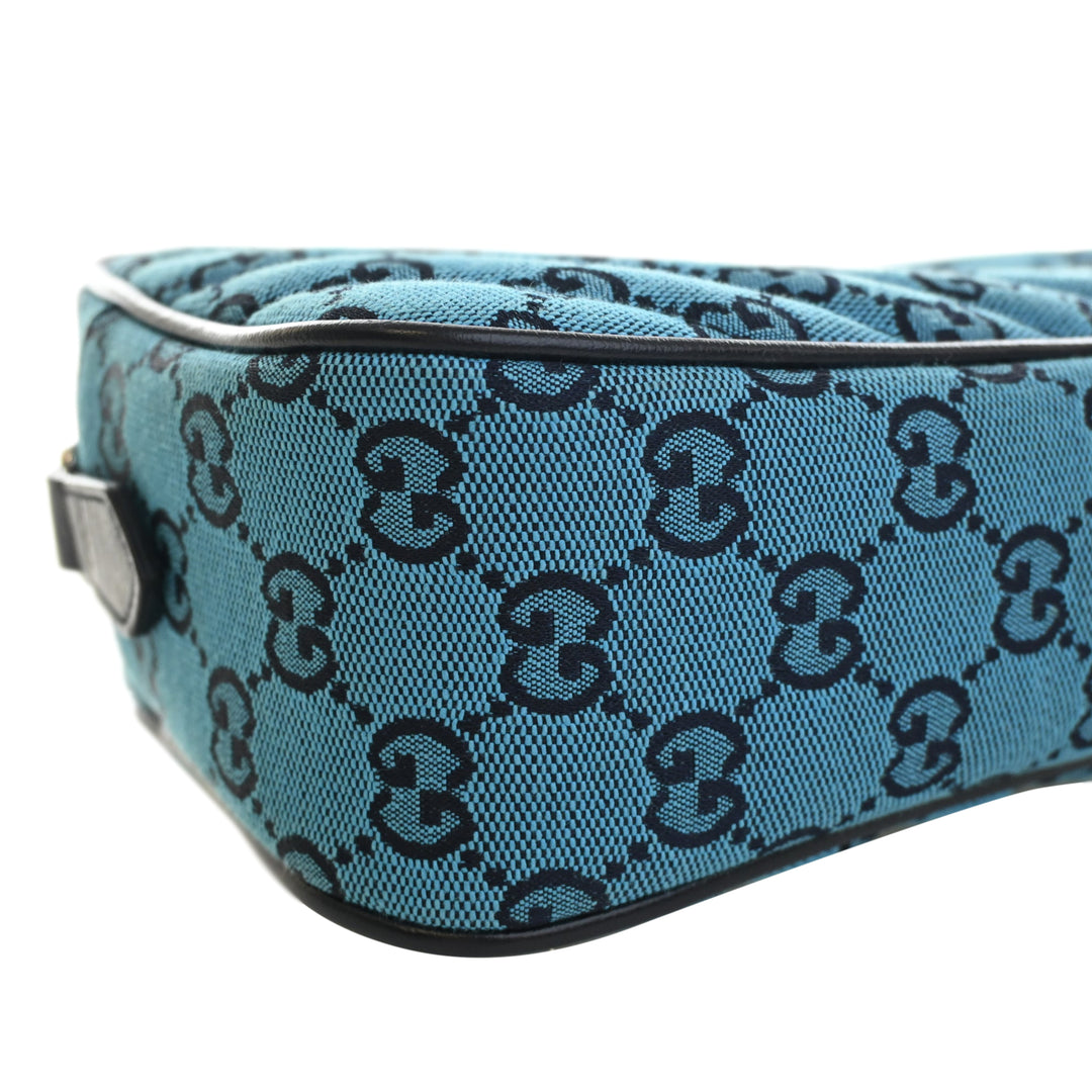 GG Marmont Matelasse GG Sac Petit Bleu