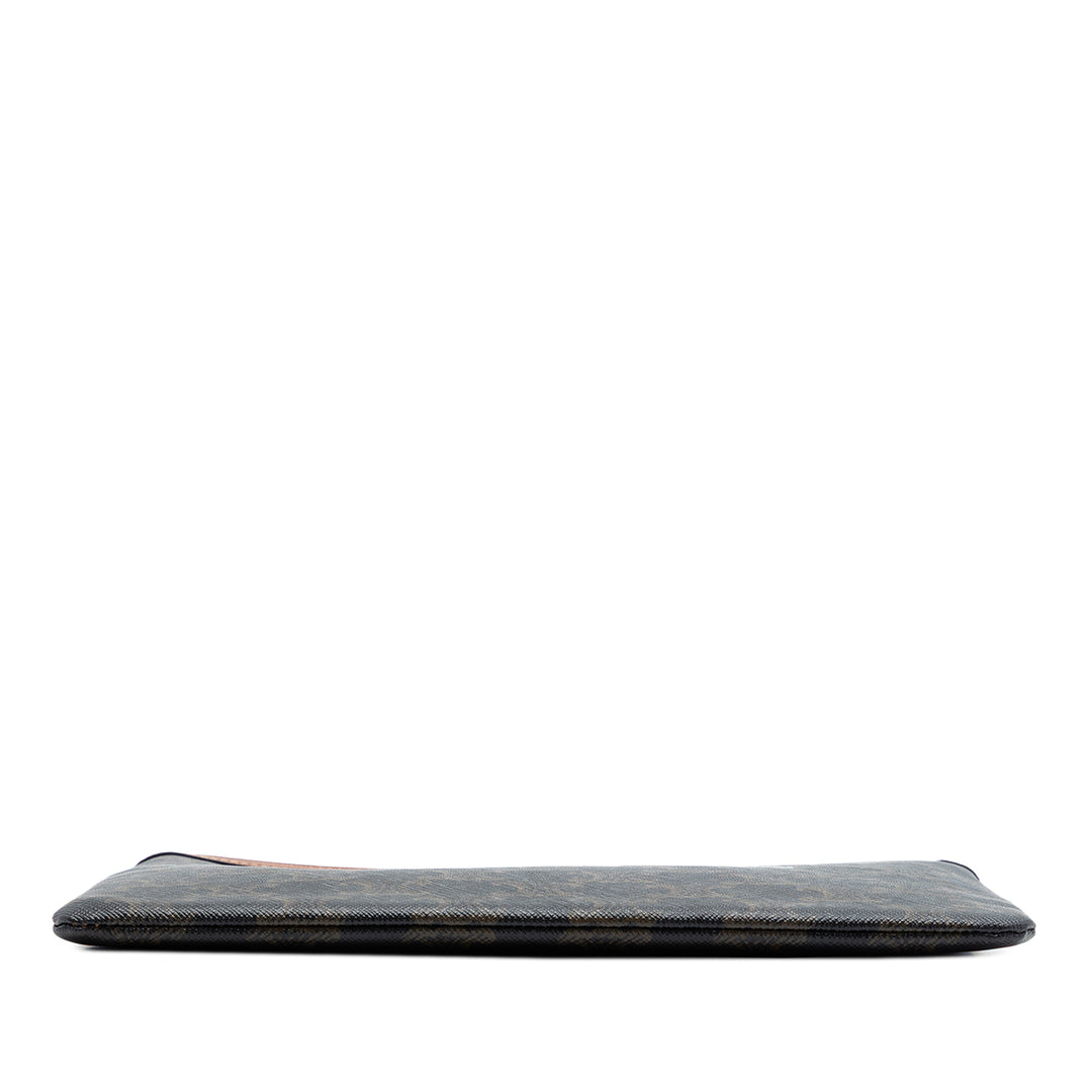 Triomphe Pochette Petit Triomphe enduite Marron