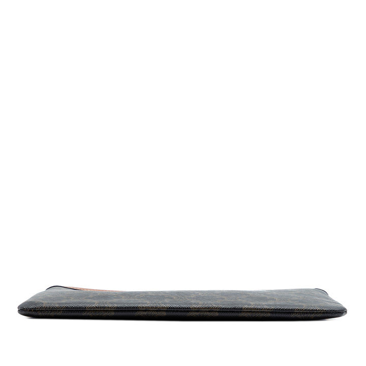 Triomphe Pochette Petit Triomphe enduite Marron