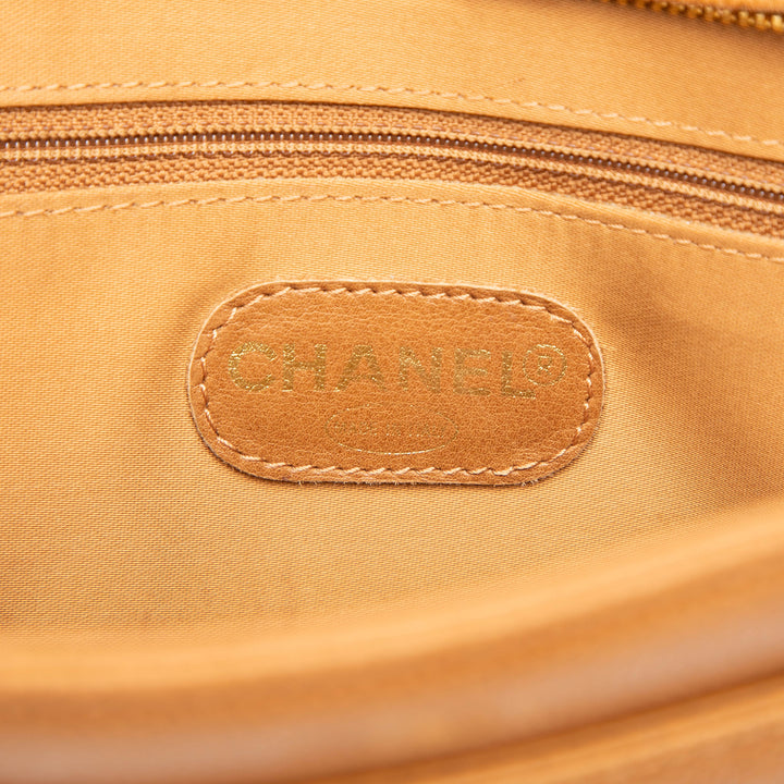 Chanel CC Caviar Chain Turn Lock Cabas