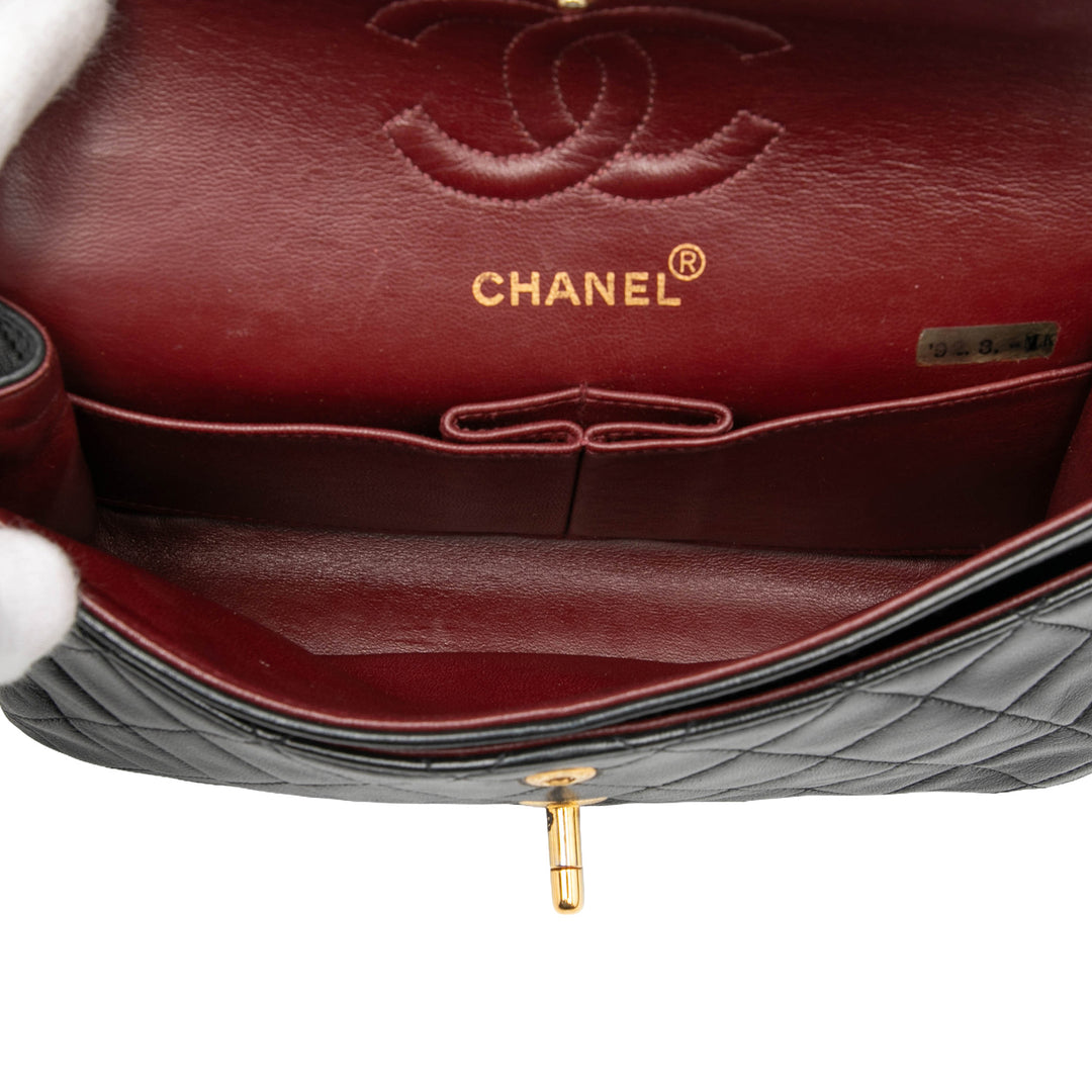 Chanel Small Classic Cuir d’agneau Double rabat