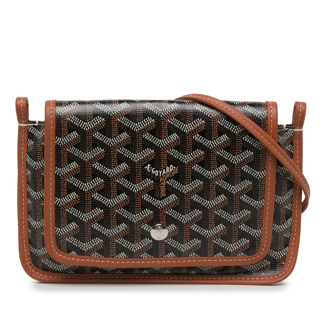 Goyard Plumet Poche Portefeuille Goyardine Noir – vue principale – GABY PARIS
