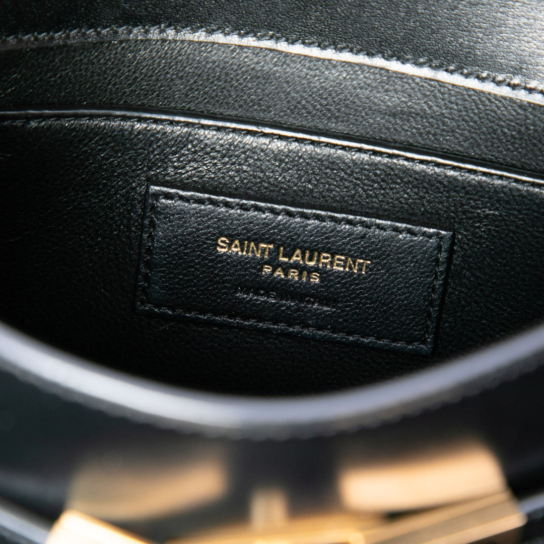 Saint Laurent Mini Smooth Cuir de veau Manhattan Sac porté croisé