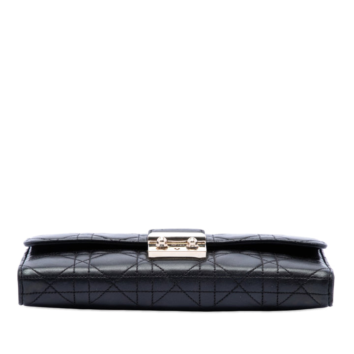 Dior Cuir d’agneau Cannage Miss Dior Promenade Wallet on Chain