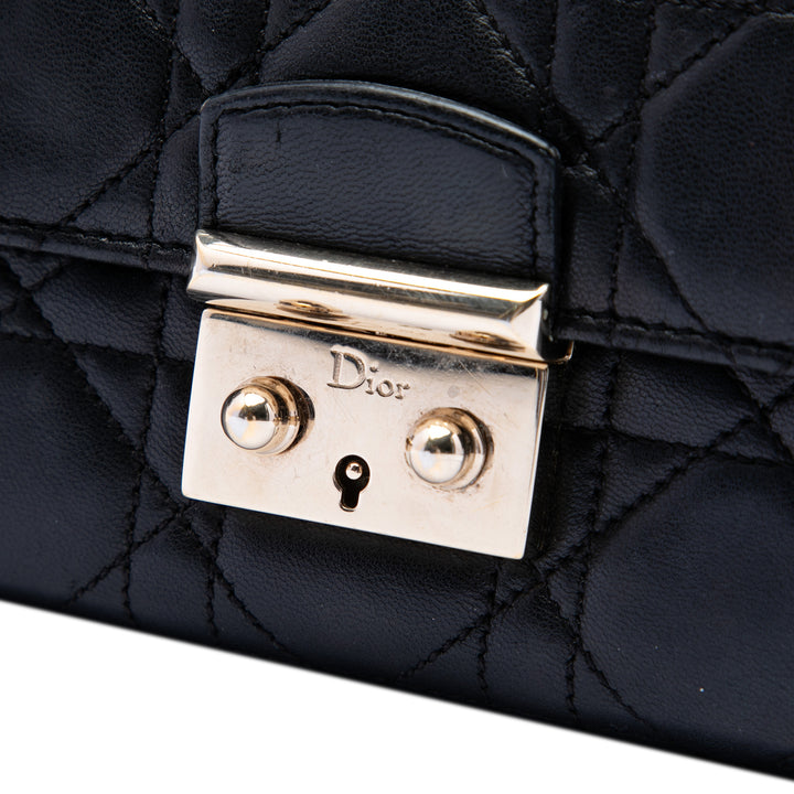 Dior Cuir d’agneau Cannage Miss Dior Promenade Wallet on Chain