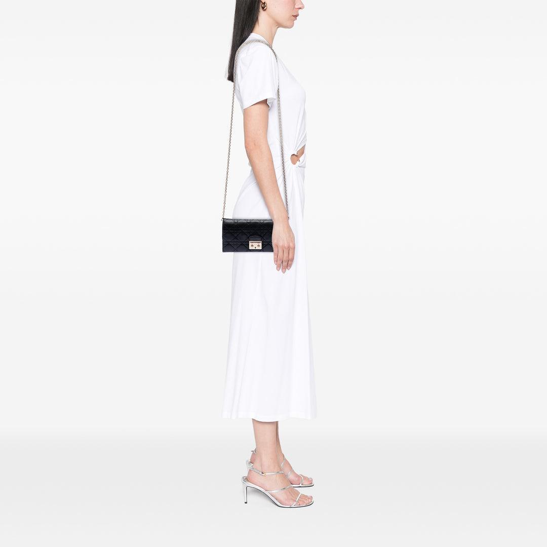 Dior Cuir d’agneau Cannage Miss Dior Promenade Wallet on Chain