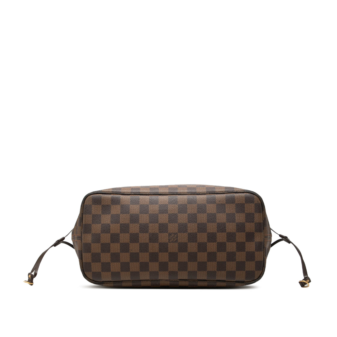 Louis Vuitton Neverfull MM Damier Ébène Marron – vue 3 – GABY PARIS
