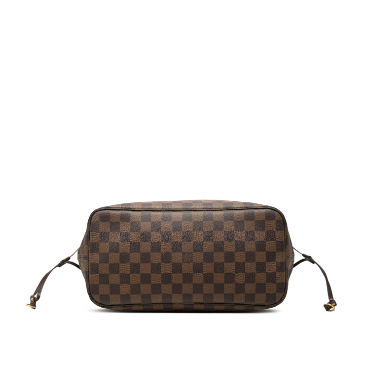 Louis Vuitton Neverfull MM Damier Ébène Marron – vue 3 – GABY PARIS