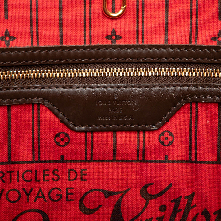 Louis Vuitton Neverfull MM Damier Ébène Marron – vue 5 – GABY PARIS