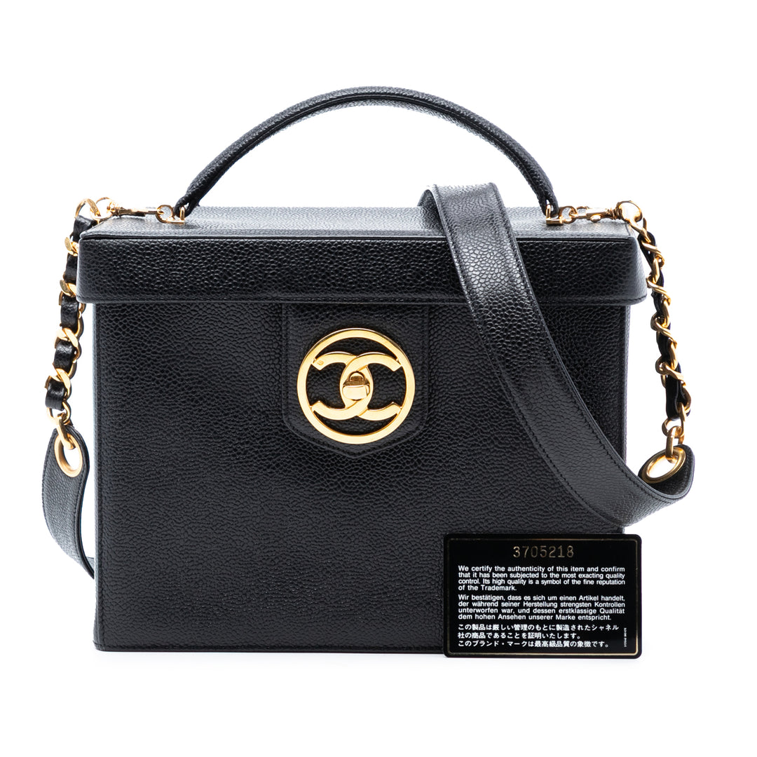 Chanel CC Caviar Vanity Boîte Étui