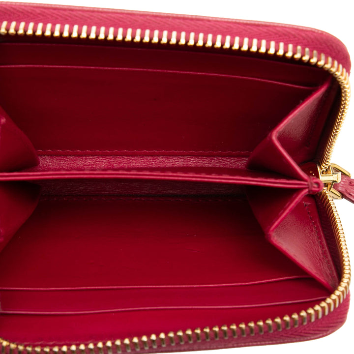 Prada Vitello Move Porte-monnaie Rose – vue 4 – GABY PARIS