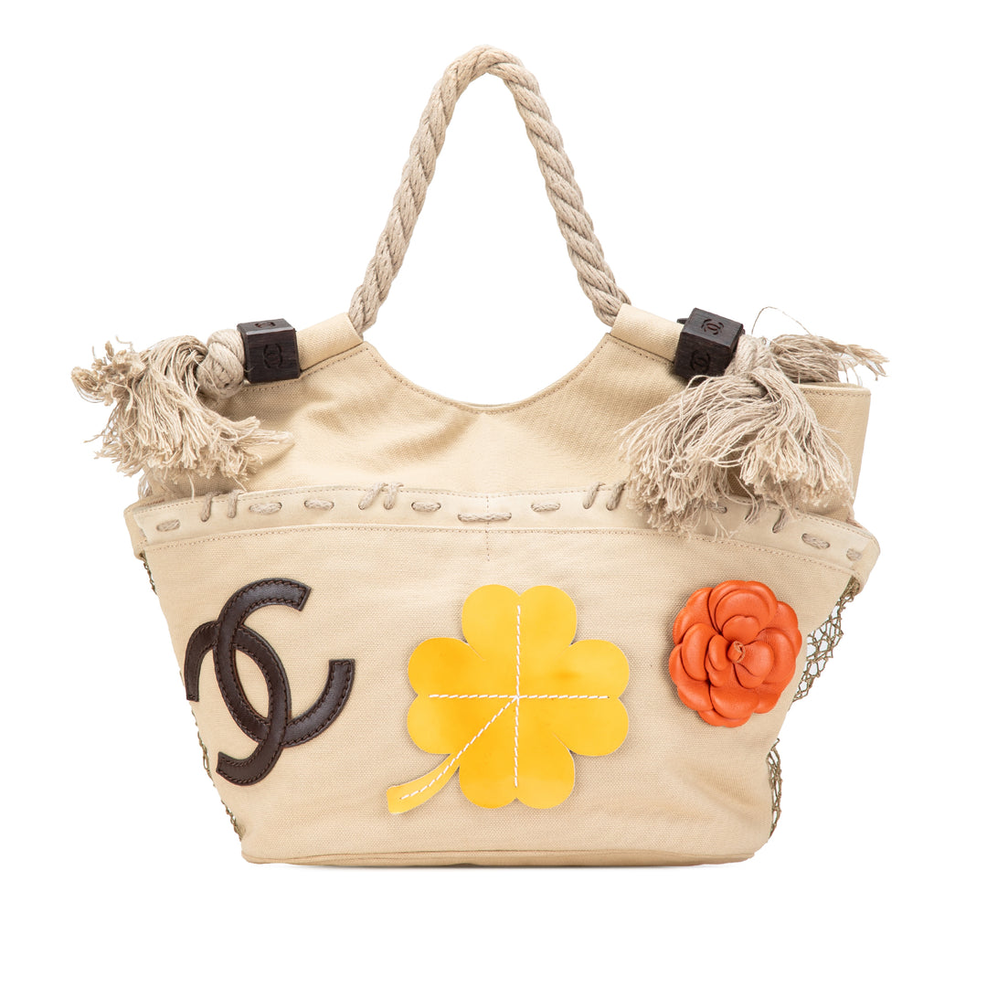 Canvas Cruise Rope Cabas Tote Brown - Gaby Paris