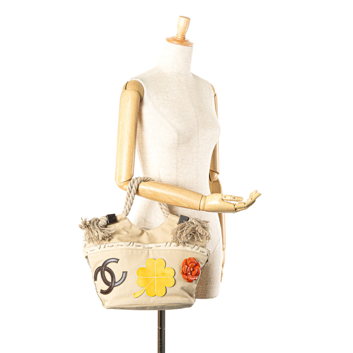 Canvas Cruise Rope Cabas Tote Brown - Gaby Paris