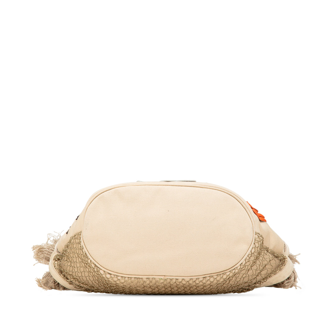 Canvas Cruise Rope Cabas Tote Brown - Gaby Paris