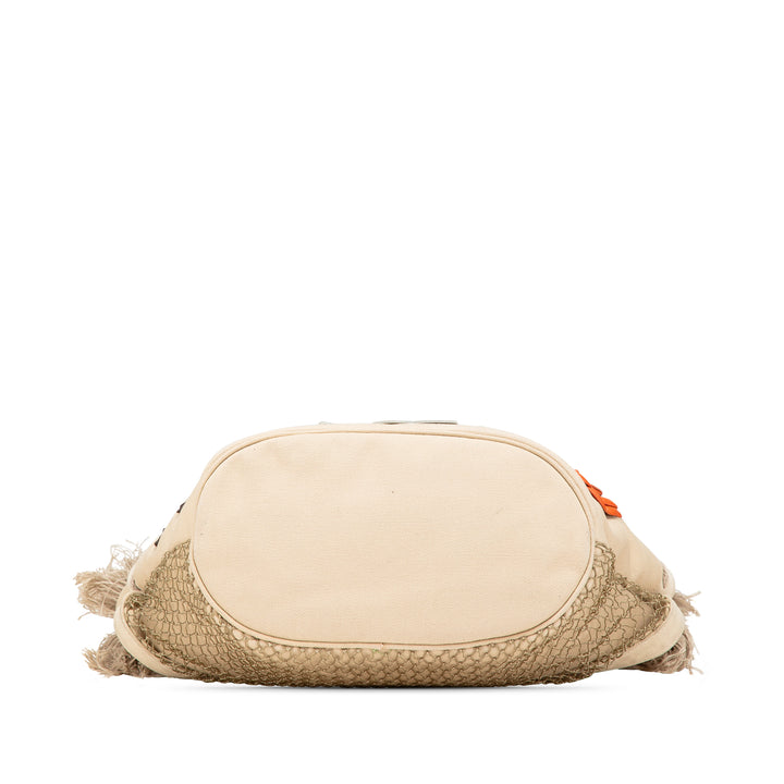 Canvas Cruise Rope Cabas Tote Brown - Gaby Paris