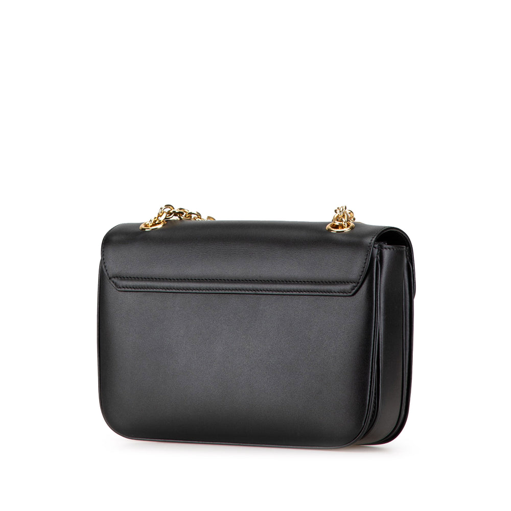 Medium Leather C Bag Black - Gaby Paris