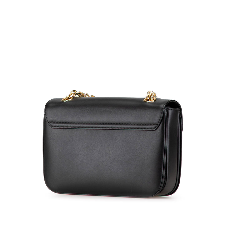 Medium Leather C Bag Black - Gaby Paris