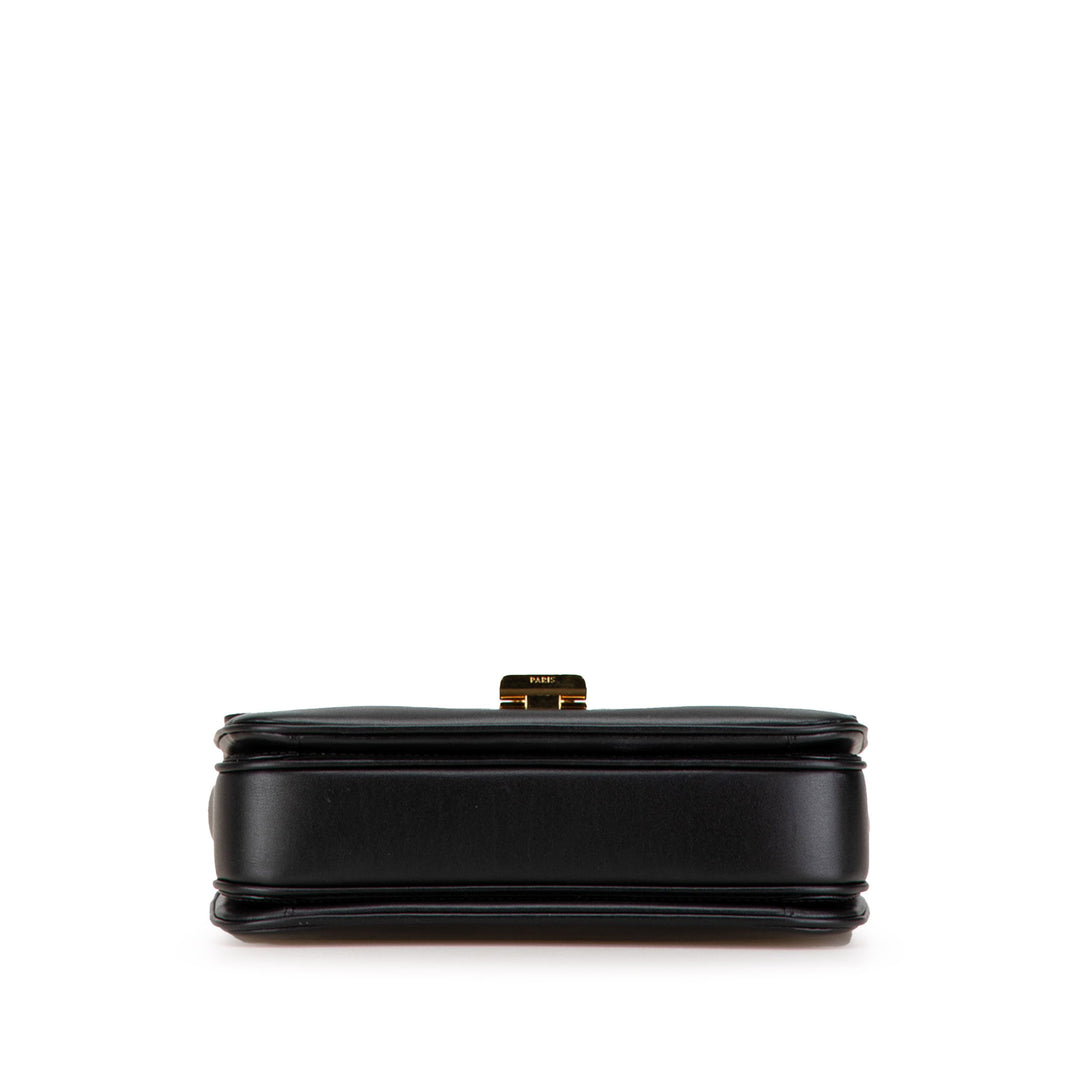 Medium Leather C Bag Black - Gaby Paris