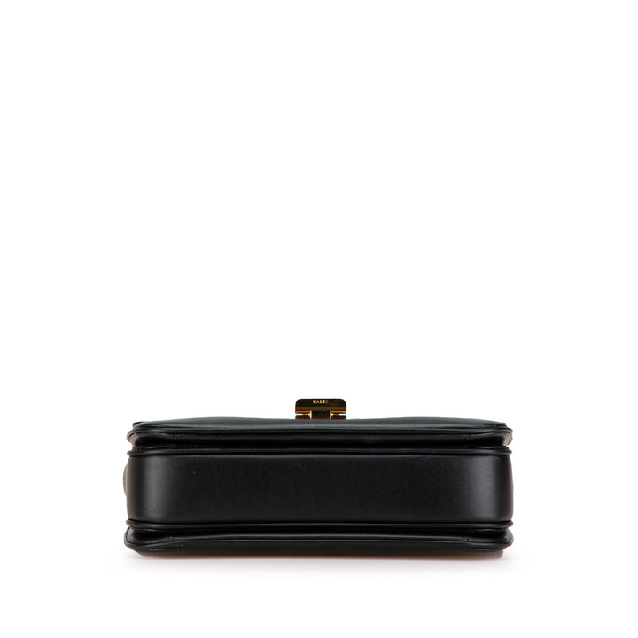 Medium Leather C Bag Black - Gaby Paris