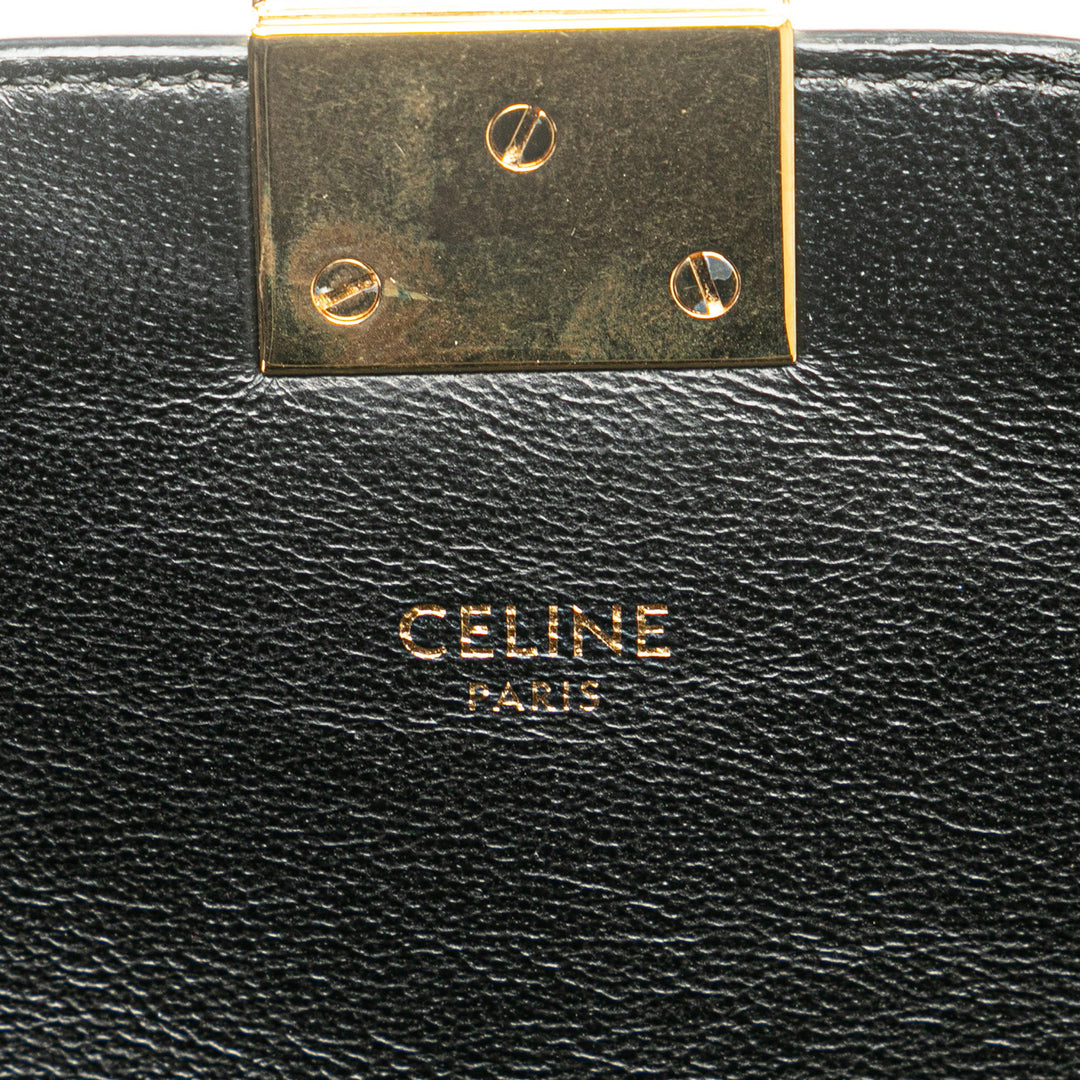 Medium Leather C Bag Black - Gaby Paris