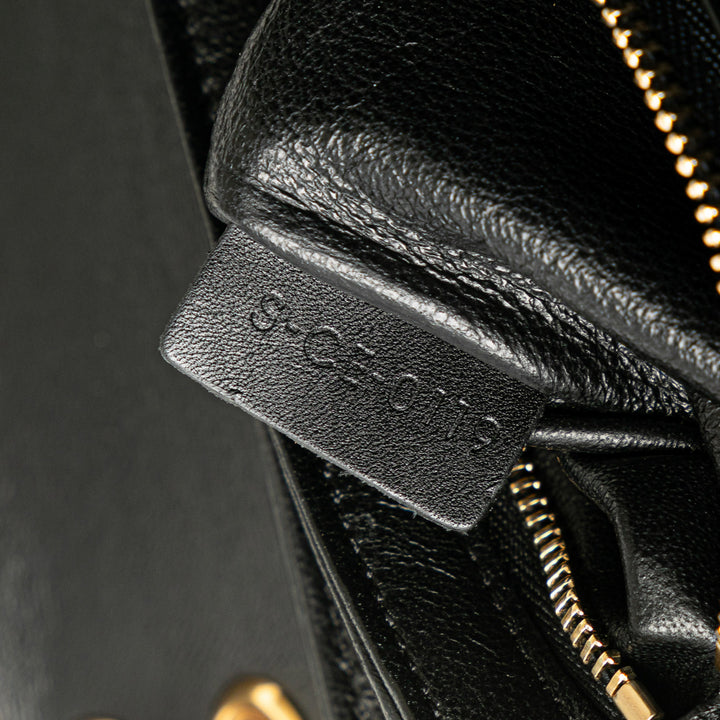 Medium Leather C Bag Black - Gaby Paris