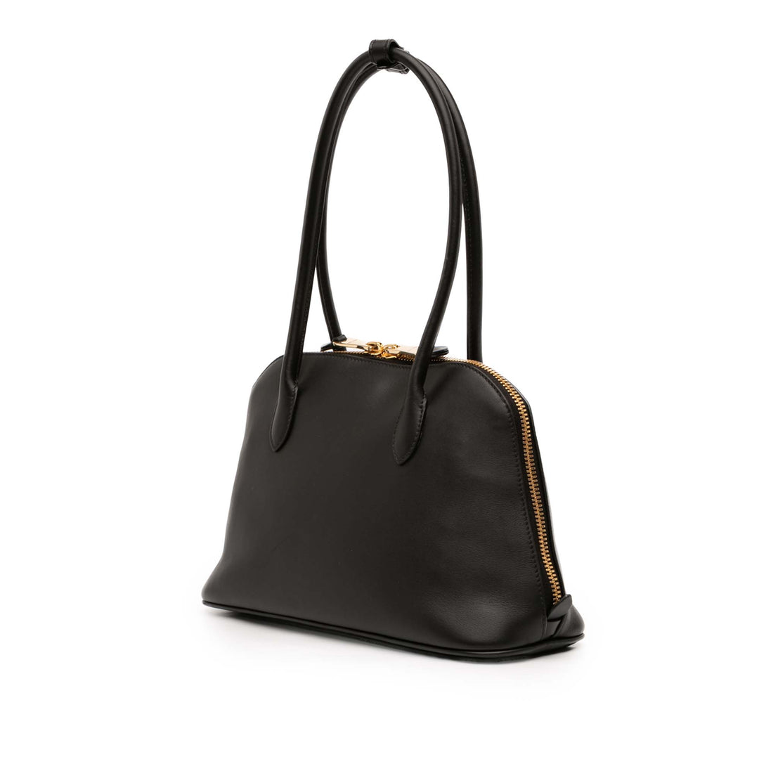 Miu Miu Soupley embossé Logo Sac Cuir de veau