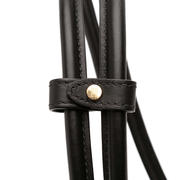 Miu Miu Soupley embossé Logo Sac Cuir de veau