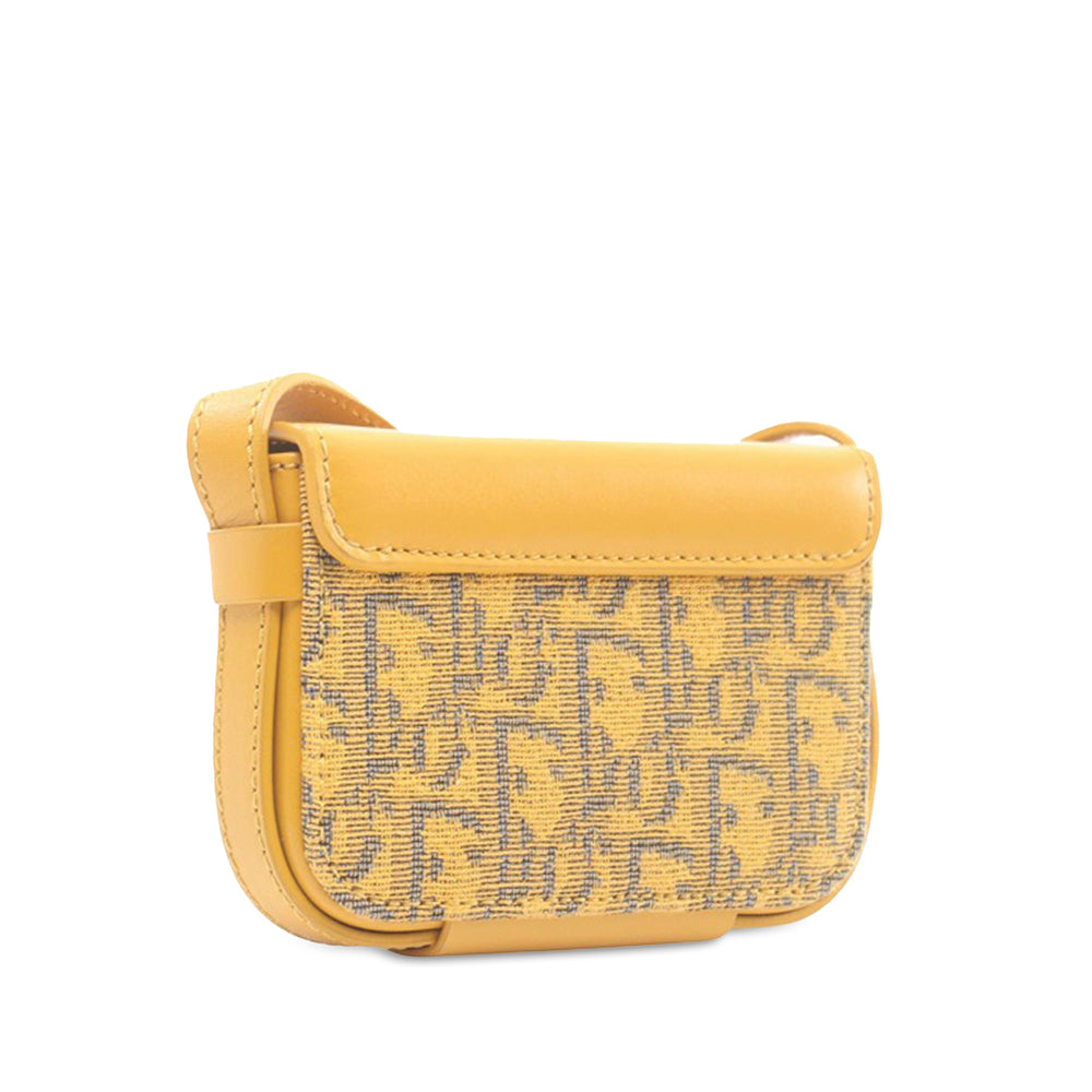 Nano Oblique Lock Pouch Crossbody Yellow - Gaby Paris