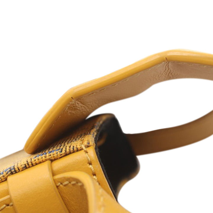 Nano Oblique Lock Pouch Crossbody Yellow - Gaby Paris