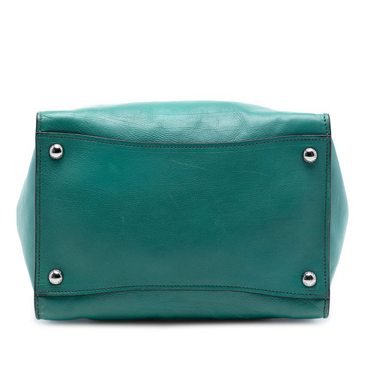 Prada Glace Veau Twin Poche Double Poignée Sac Cuir