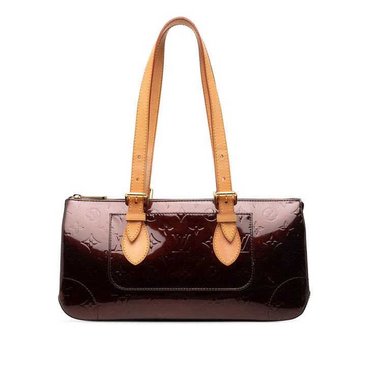 Louis Vuitton Rosewood Avenue Cuir verni Monogram Rouge – vue principale – GABY PARIS